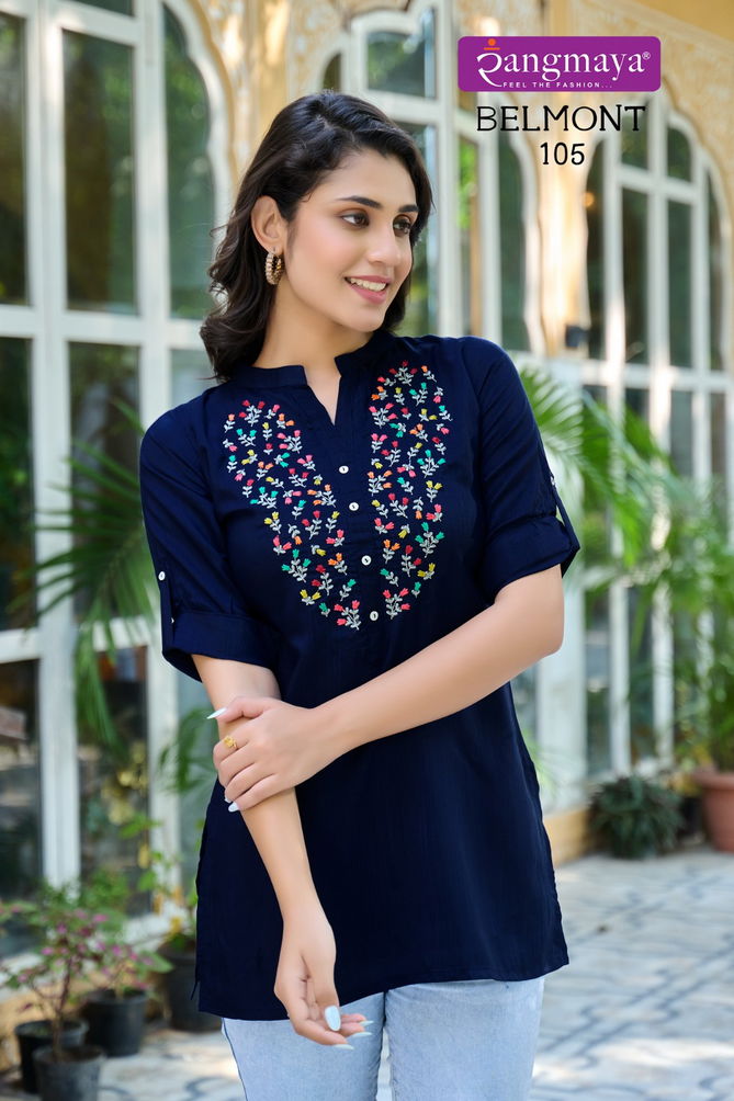 Belmont By Rangmaya Fancy Tunic Ladies Top Wholesale Shop In Surat